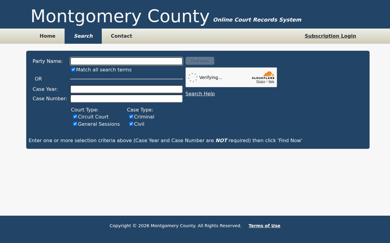 Clarksville residents directory Circuit and General Sessions court search